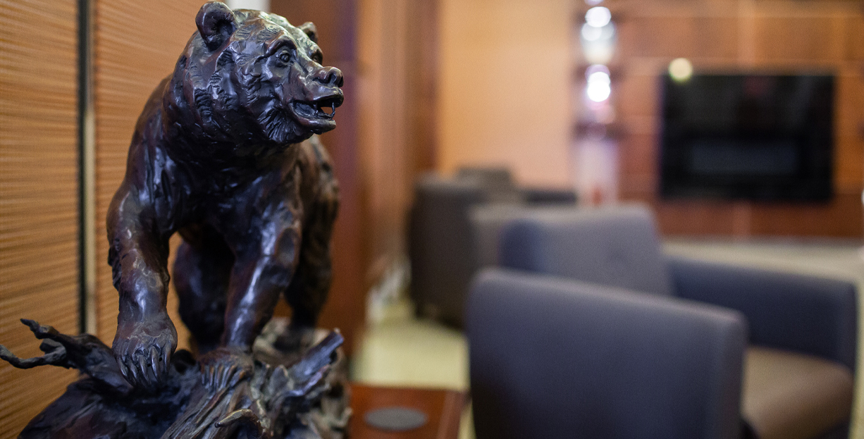 Statue of Bear in BKBH lobby