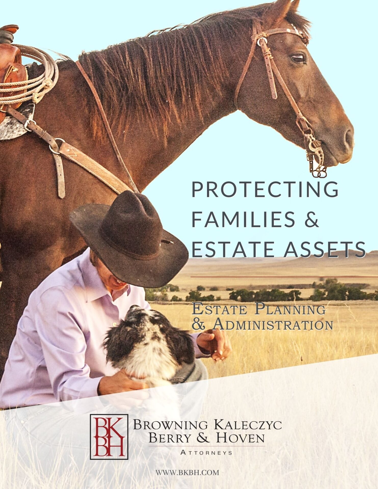 Front Cover of the BKBH Estate Planning Brochure 